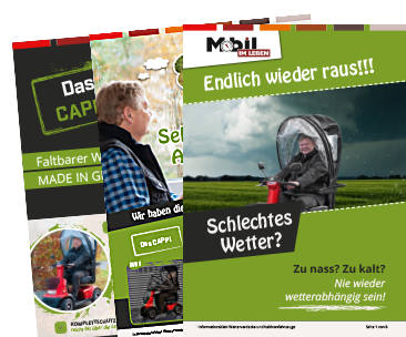 Prospekt Wetterschutz-Zubehör für Elektromobile